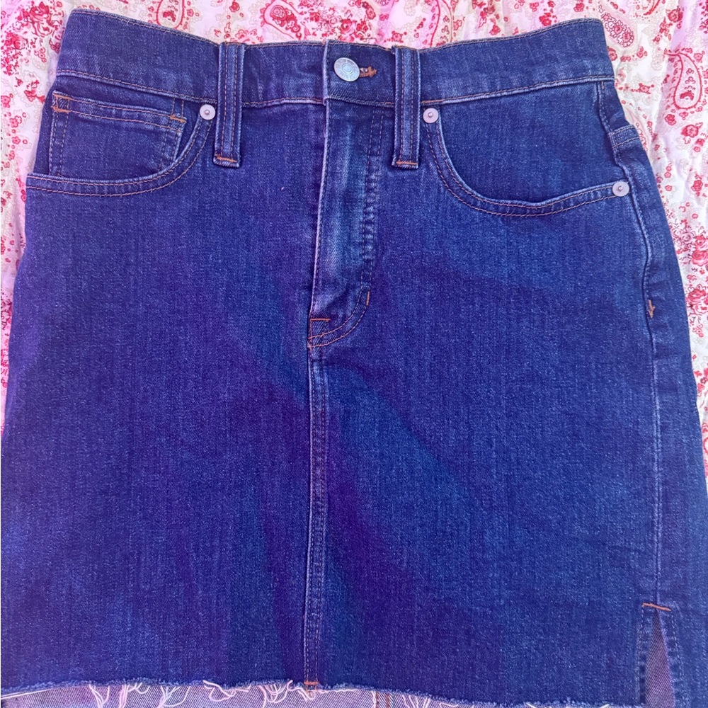 Denim mini skirt